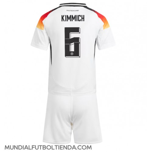 Camiseta Alemania Joshua Kimmich #6 Primera Equipación Replica Eurocopa 2024 para niños mangas cortas (+ Pantalones cortos)